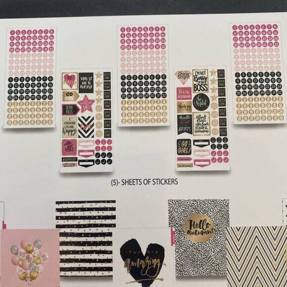 ✨🌸📆 ADORABLE 12 month planner kit✨ You go girl!✨ - Picture 10 of 12